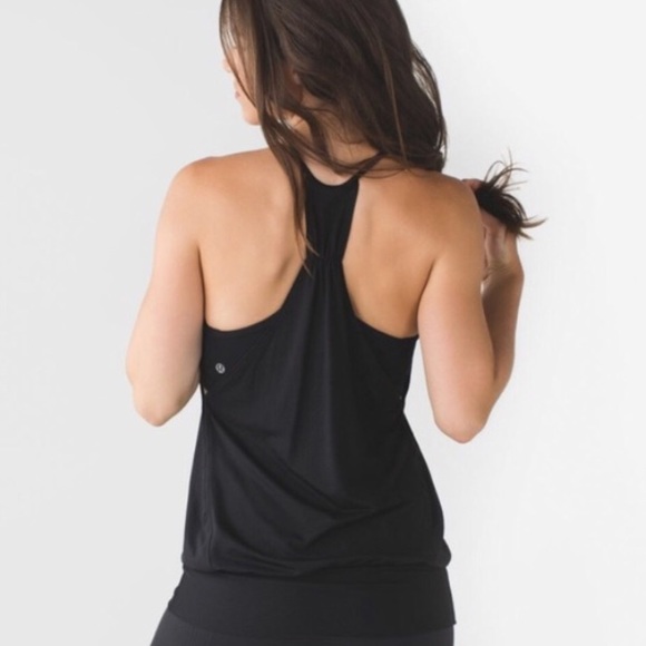 lululemon athletica Tops - Lululemon No Limits Black Yoga Bra Tank Top 6